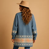Boho zakardowa kamizelka dla kobiet | Lotte