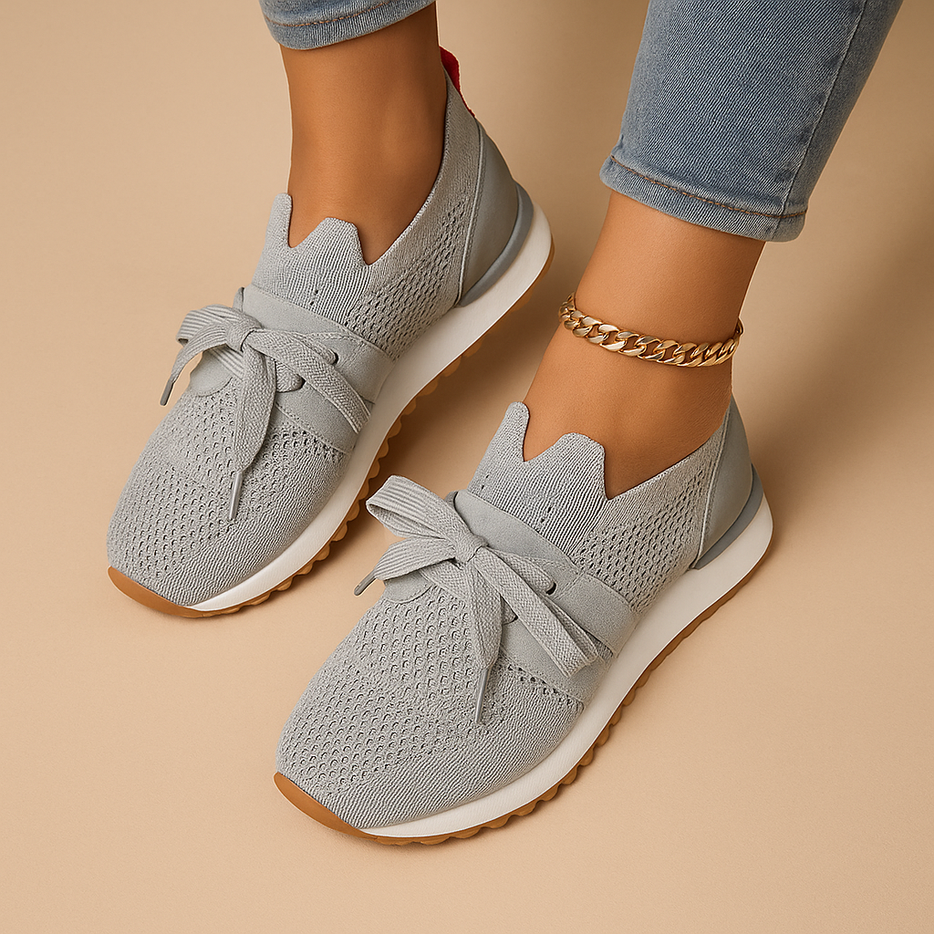 Casual sneakers z sznurowadlami i miekka wkladka dla kobiet | Maud