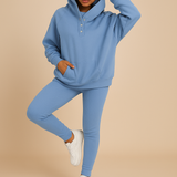 Zestaw bluzy i spodni dresowych dla kobiet z miekkiego materialu | Valerie