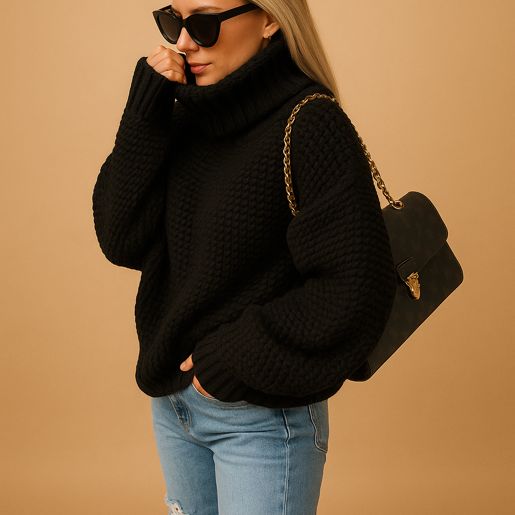 Cieply Sweter Damski z Dzianiny | Marjolein
