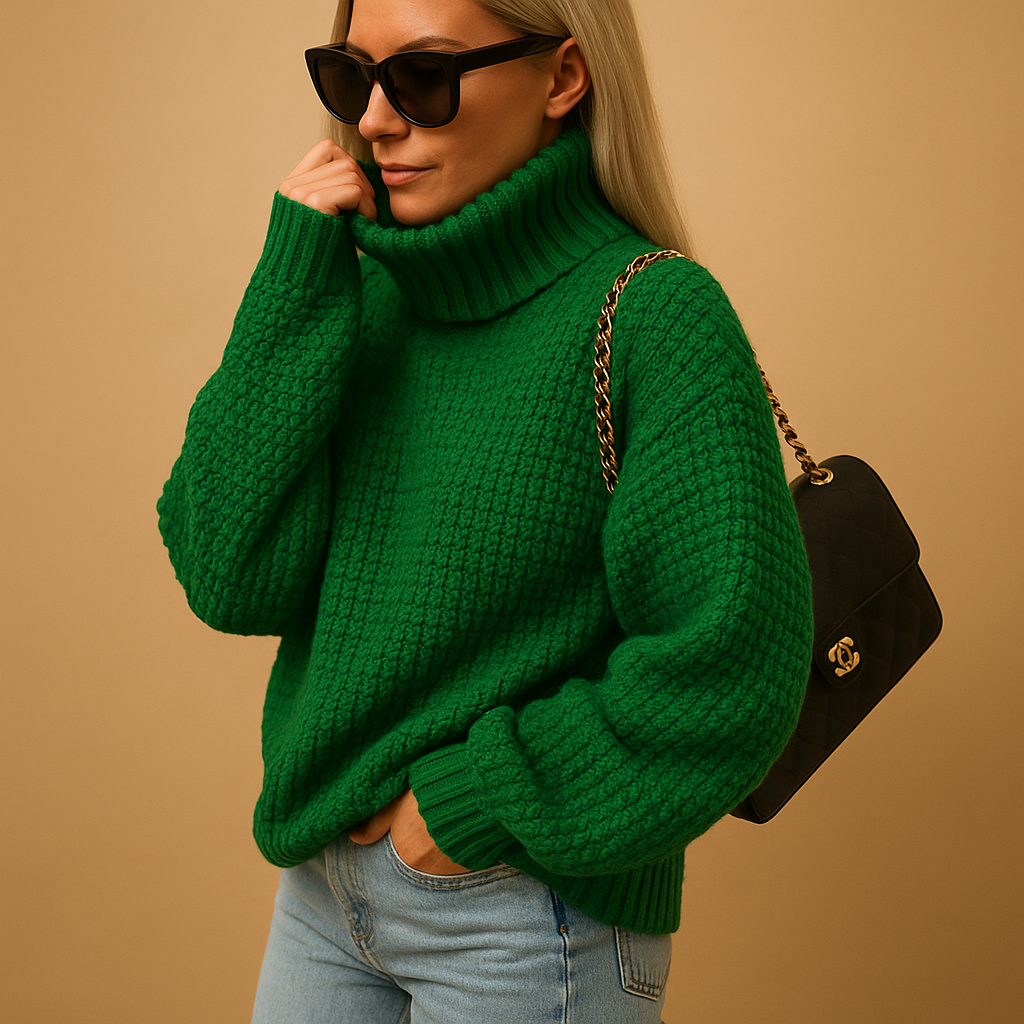 Cieply Sweter Damski z Dzianiny | Marjolein
