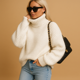Cieply Sweter Damski z Dzianiny | Marjolein