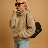 Cieply Sweter Damski z Dzianiny | Marjolein